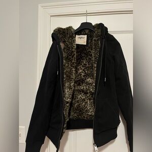 Aritzia Faux Fur Zip Up